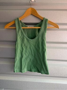 perfectwhitetee ribbed cropped tank